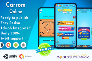 Carrom Online – (Unity Game+Admob+iOS+Android)