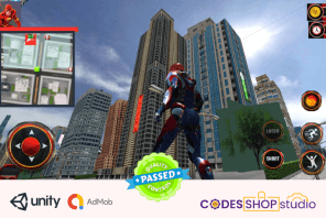 Flying Super Hero City Game