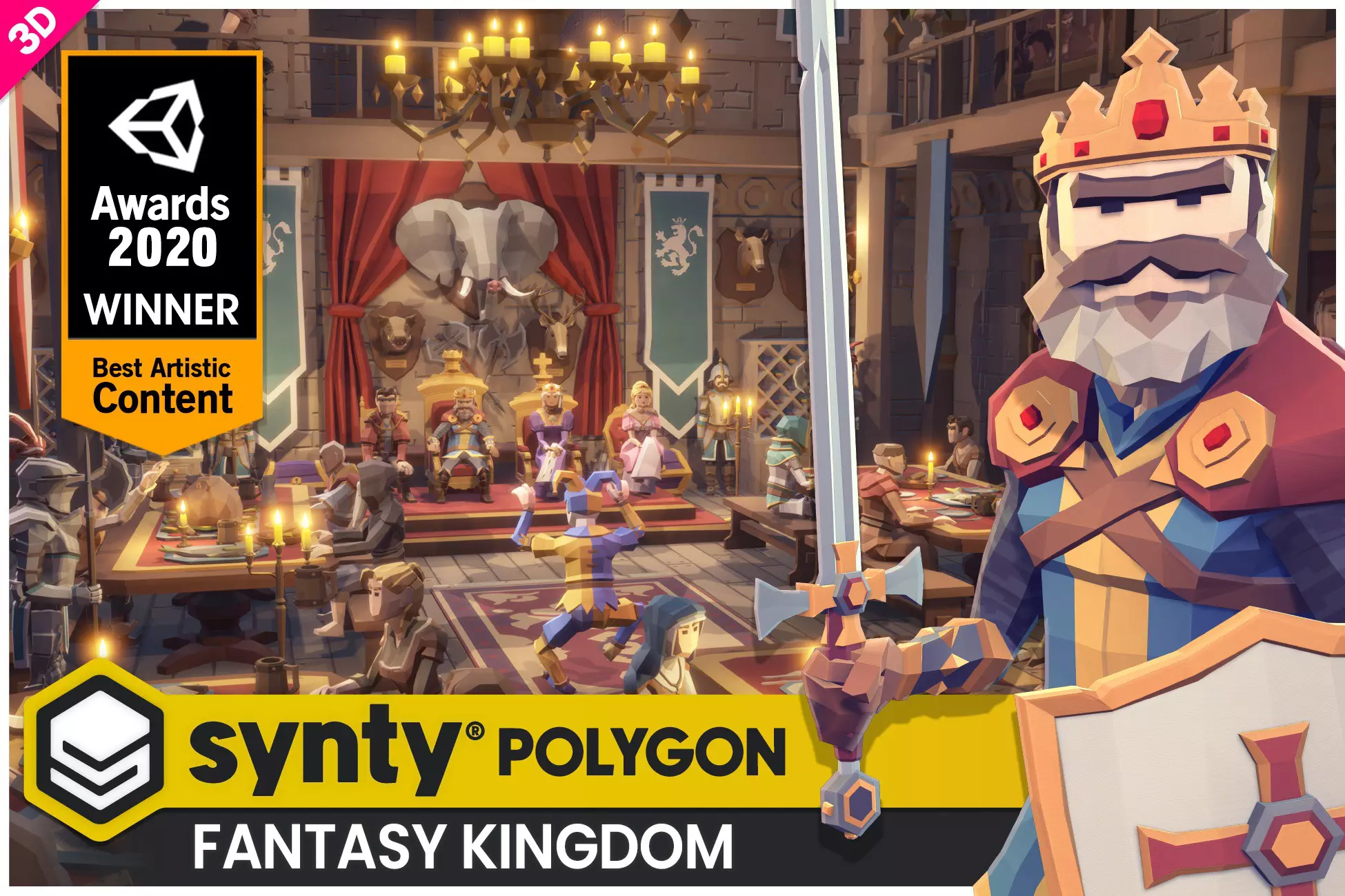 POLYGON Fantasy Kingdom - Low Poly 3D Art by Synty is available for free download.