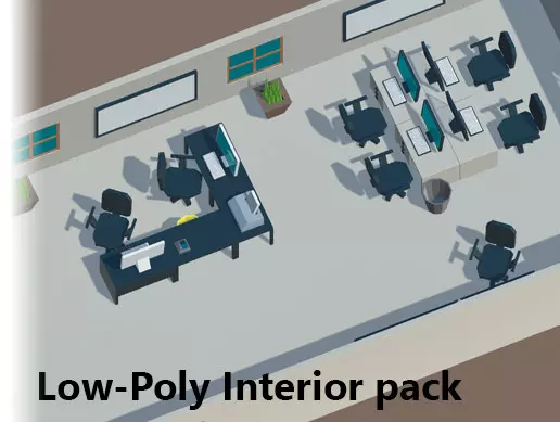 Download the Low-Poly Interior Pack for free.