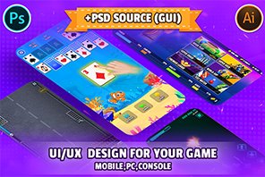 2D Game UI/UX Or Assets Design