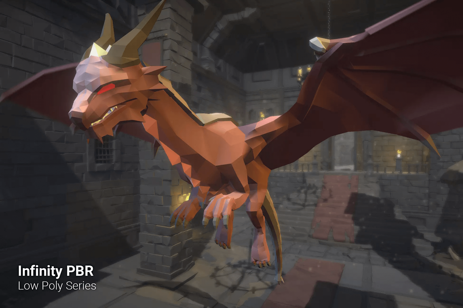 Download Dragon Skeleton, a Low Poly Character, for free.