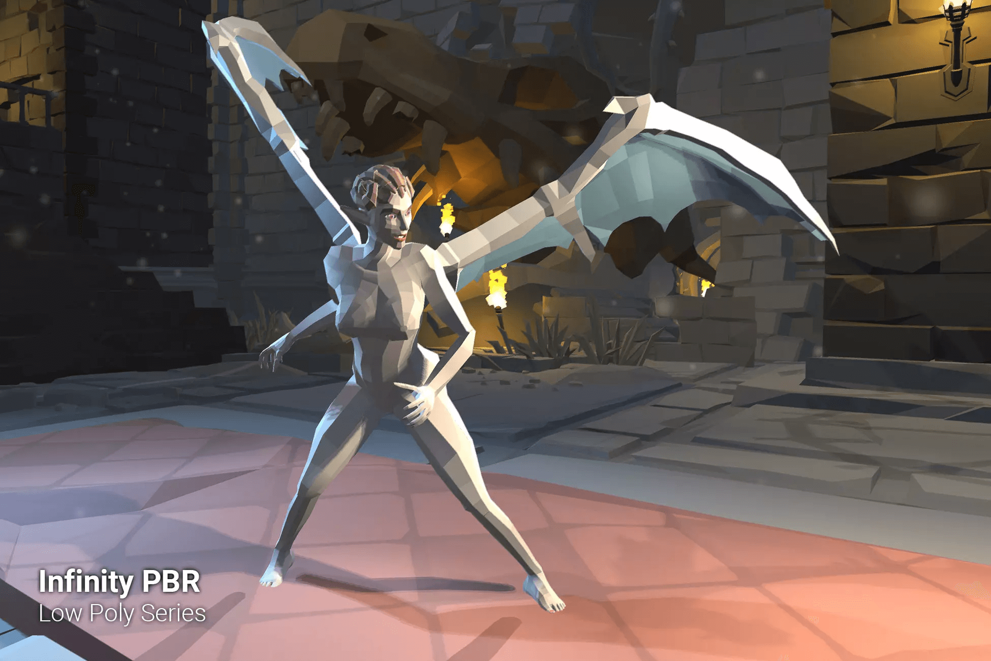 Free download of Low Poly Character - Demoness - Fantasy RPG