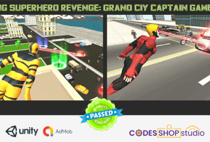 Flying Superhero Revenge: Grand City Captain Games