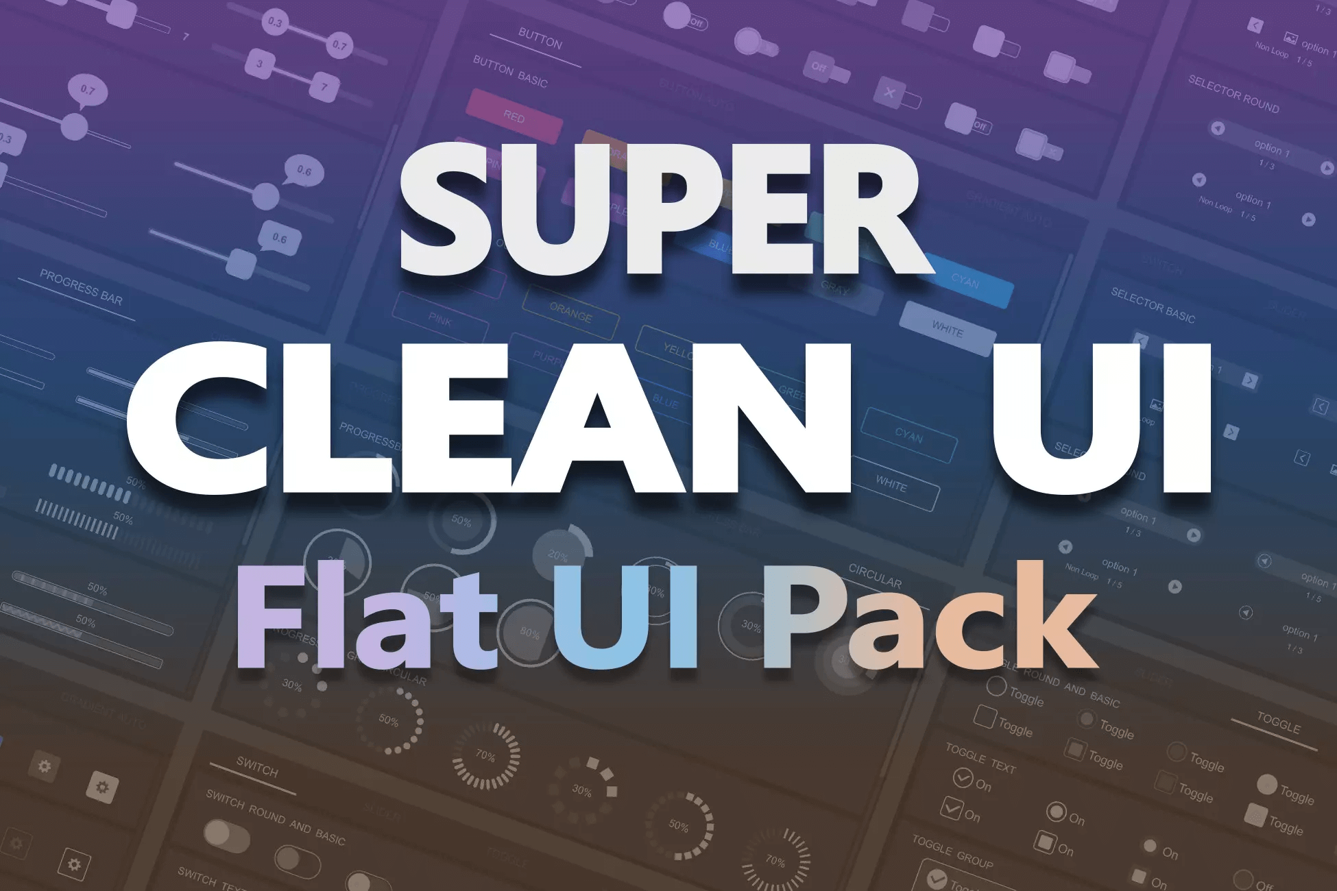 Download Super Clean UI - Flat Pack for free.