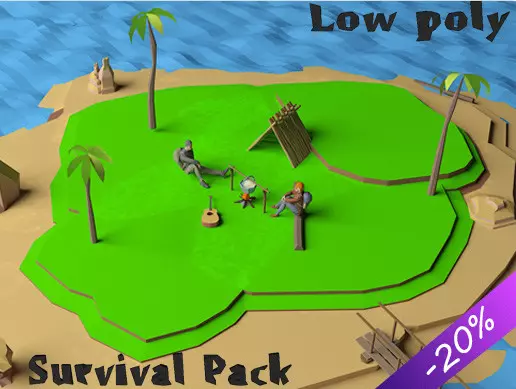 Get Low Poly Survival Pack for Free