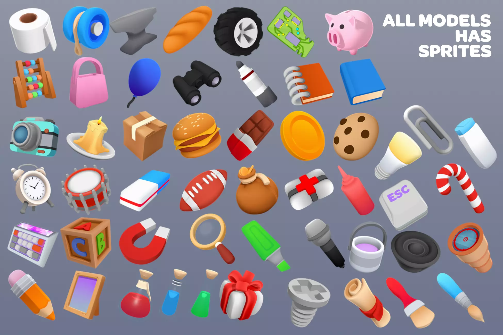 Low Poly 3D Props Model Pack 2 -free download