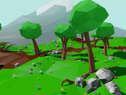 Download the free Low Poly Terrain Pack now.