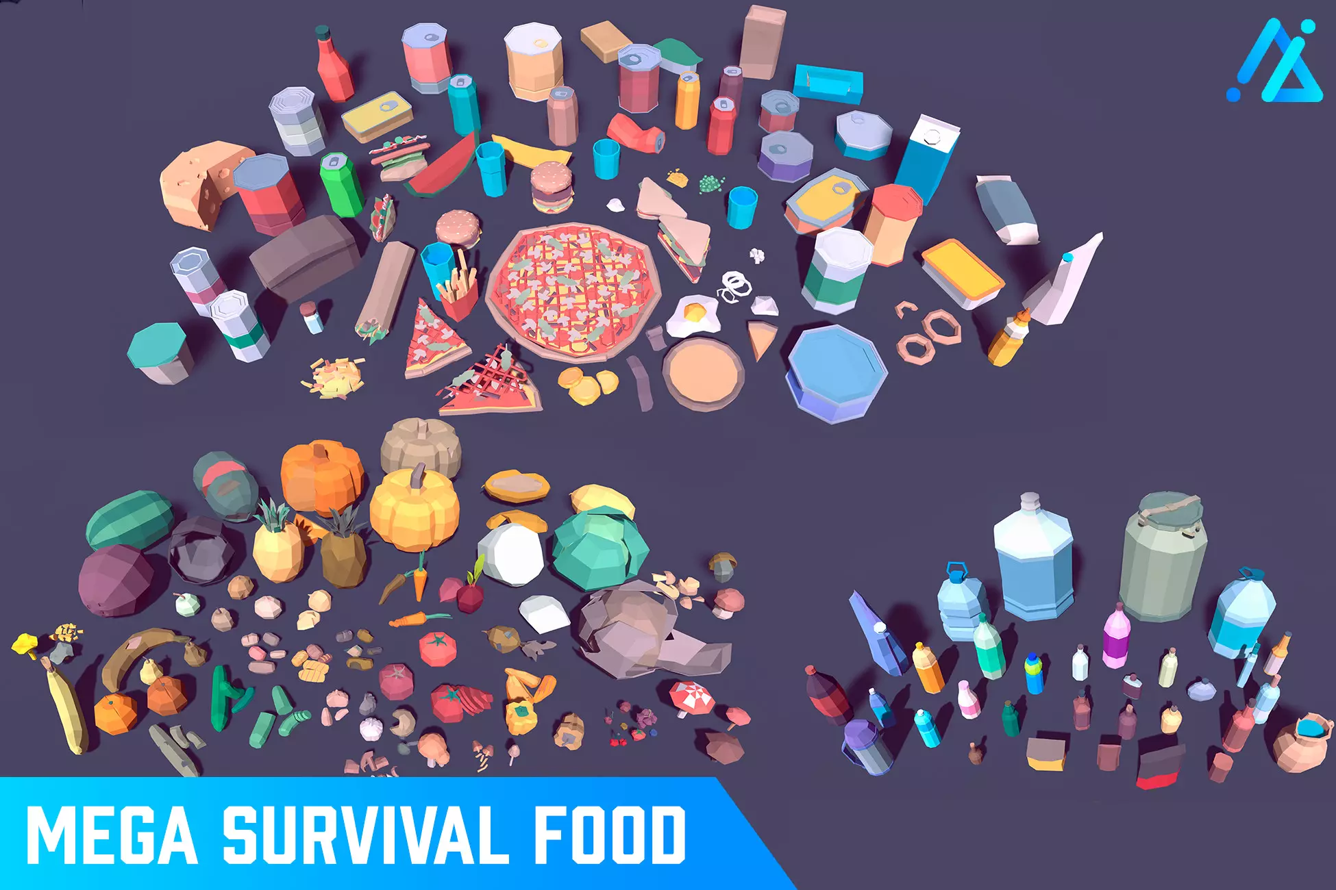 POLY - Mega Survival Food – free download